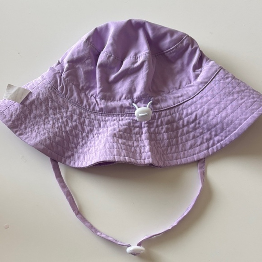 Kids Lilac Sun Hat with Chin Strap